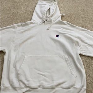 Champion White Hoodie